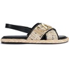 image:imageKARL LAGERFELD Womens Charla Slingback Espadrille Sandal With LogoNaturalBlack