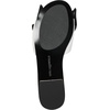 image:imageKARL LAGERFELD Womens Ciaran Flat Sandal With Bow DetailBright WhiteBlack
