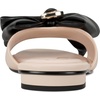 image:imageKARL LAGERFELD Womens Ciaran Flat Sandal With Bow DetailNew NudeBlack
