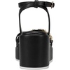 image:imageKARL LAGERFELD Womens Clemons Ankle Strap Wedge SandalBlack
