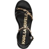 image:imageKARL LAGERFELD Womens Clemons Ankle Strap Wedge SandalBlack
