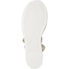 image:imageKARL LAGERFELD Womens Clemons Ankle Strap Wedge SandalWhite Gold