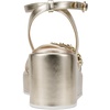 image:imageKARL LAGERFELD Womens Clemons Ankle Strap Wedge SandalWhite Gold