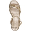 image:imageKARL LAGERFELD Womens Clemons Ankle Strap Wedge SandalWhite Gold
