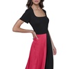 image:imageKARL LAGERFELD Womens Colorblock Sleeveless Fun Midi DressTeaberry Multi