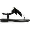image:imageKARL LAGERFELD Womens Cristi Studded Bow Thong Flip Flop SandalBlack