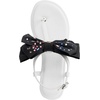 image:imageKARL LAGERFELD Womens Cristi Studded Bow Thong Flip Flop SandalBright White