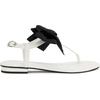 image:imageKARL LAGERFELD Womens Cristi Studded Bow Thong Flip Flop SandalBright White