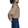 image:imageKARL LAGERFELD Womens Cropped Drop Sleeve Bomber JacketKhaki