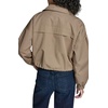 image:imageKARL LAGERFELD Womens Cropped Drop Sleeve Bomber JacketKhaki