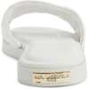 image:imageKARL LAGERFELD Womens Cushioned Insole Everyday Carenza Studs  Flat SandalBright White