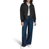image:imageKARL LAGERFELD Womens Drop Shoulder Bomber Jacket With Logo CollarBlack