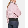 image:imageKARL LAGERFELD Womens Drop Shoulder Bomber Jacket With Logo CollarBlush