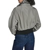 image:imageKARL LAGERFELD Womens Drop Shoulder Bomber Jacket With Logo CollarSage