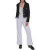 image:imageKARL LAGERFELD Womens Everyday Collared Essential Cropped Tweed JacketBlack