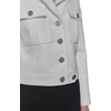 image:imageKARL LAGERFELD Womens Everyday Collared Essential Cropped Tweed JacketSoft White