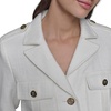 image:imageKARL LAGERFELD Womens Everyday Collared Essential Cropped Tweed JacketSoft White