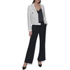 image:imageKARL LAGERFELD Womens Everyday Collared Essential Cropped Tweed JacketSoft White