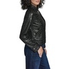 image:imageKARL LAGERFELD Womens Eyelet Faux Leather Moto JacketBlack