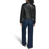 image:imageKARL LAGERFELD Womens Eyelet Faux Leather Moto JacketBlack