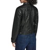 image:imageKARL LAGERFELD Womens Eyelet Faux Leather Moto JacketBlack