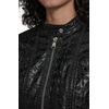 image:imageKARL LAGERFELD Womens Eyelet Faux Leather Moto JacketBlack