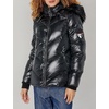 image:imageKARL LAGERFELD Womens Faux Fur Trim Hooded Down Short Puffer JacketFaux Fur Trim Black