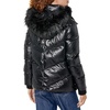 image:imageKARL LAGERFELD Womens Faux Fur Trim Hooded Down Short Puffer JacketFaux Fur Trim Black