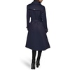 image:imageKARL LAGERFELD Womens Flared Trench CoatInk