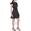 image:imageKARL LAGERFELD Womens Flutter Sleeve Collared ShirtdressBlack