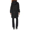 image:imageKARL LAGERFELD Womens Full Length Puffer JacketKnit Cuff Hooded Black