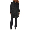 image:imageKARL LAGERFELD Womens Full Length Puffer JacketKnit Cuff Hooded Black