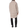 image:imageKARL LAGERFELD Womens Full Length Puffer JacketKnit Cuff Hooded Sand