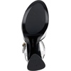 image:imageKARL LAGERFELD Womens Hallet Platform Block Heel With Ankle StrapBright WhiteBlack