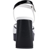image:imageKARL LAGERFELD Womens Hallet Platform Block Heel With Ankle StrapBright WhiteBlack