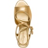 image:imageKARL LAGERFELD Womens Hallet Platform Block Heel With Ankle StrapGold