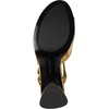 image:imageKARL LAGERFELD Womens Hallet Platform Block Heel With Ankle StrapGold