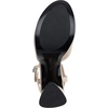 image:imageKARL LAGERFELD Womens Hallet Platform Block Heel With Ankle StrapNudeWhite