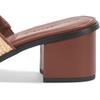 image:imageKARL LAGERFELD Womens Harford Heeled Sandal Mule With Embroidered LogoNatural