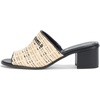 image:imageKARL LAGERFELD Womens Harford Heeled Sandal Mule With Embroidered LogoNaturalBlack