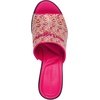 image:imageKARL LAGERFELD Womens Harford Heeled Sandal Mule With Embroidered LogoTeaberry