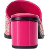 image:imageKARL LAGERFELD Womens Harford Heeled Sandal Mule With Embroidered LogoTeaberry