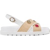 image:imageKARL LAGERFELD Womens Harlan X Band Sandal With PinsNaturalBright White