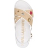image:imageKARL LAGERFELD Womens Harlan X Band Sandal With PinsNaturalBright White