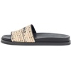 image:imageKARL LAGERFELD Womens Hazlet Flat Sandal Slide With LogoNaturalBlack
