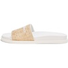 image:imageKARL LAGERFELD Womens Hazlet Flat Sandal Slide With LogoNaturalBright White