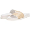 image:imageKARL LAGERFELD Womens Hazlet Flat Sandal Slide With LogoNaturalBright White