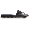 image:imageKARL LAGERFELD Womens Jeslyn Flat Sandal Slide With PinsBlack