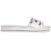 image:imageKARL LAGERFELD Womens Jeslyn Flat Sandal Slide With PinsSilver