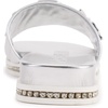 image:imageKARL LAGERFELD Womens Jeslyn Flat Sandal Slide With PinsSilver